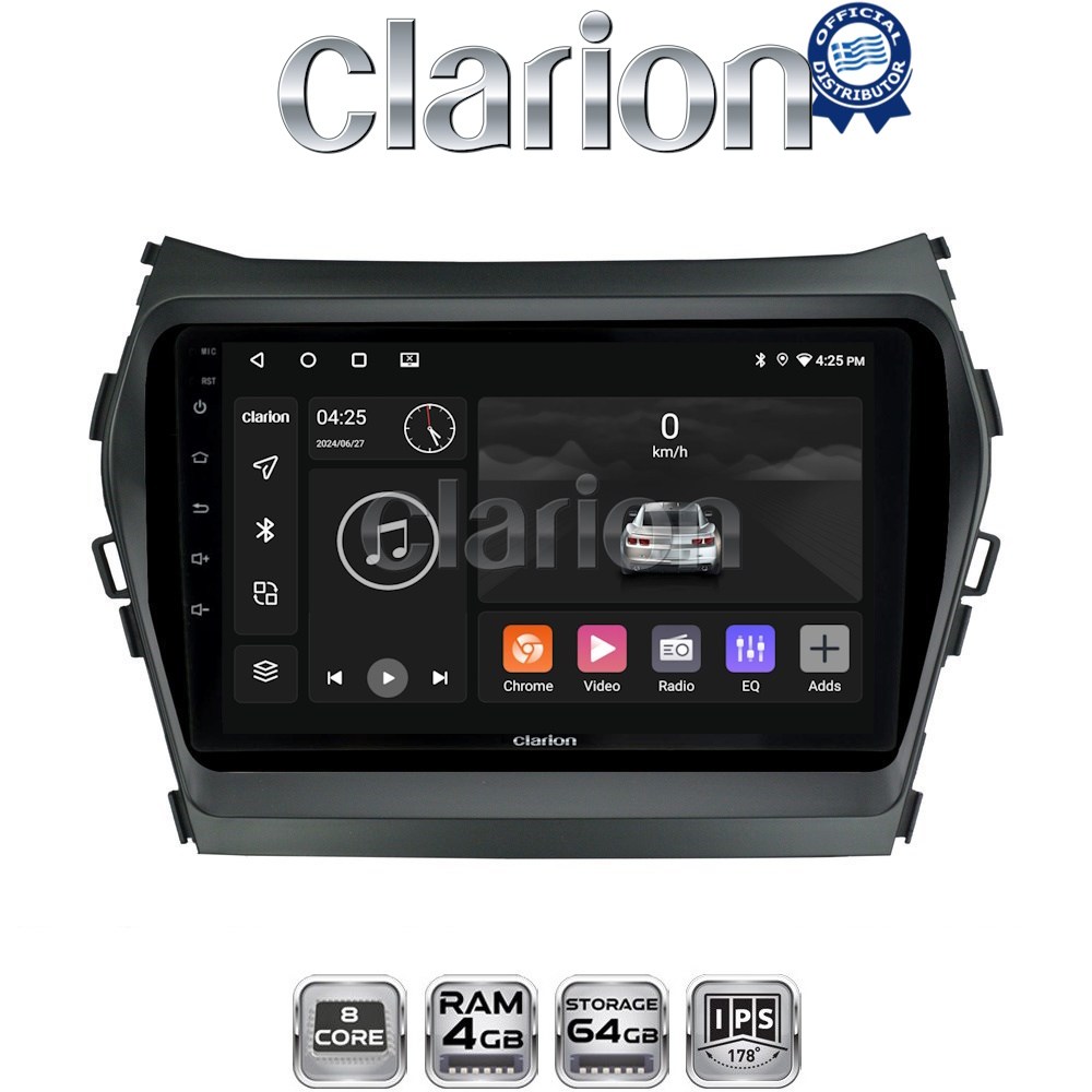 CLARION GL52309 Οθόνη OEM Multimedia Αυτοκινήτου για HY SANTA FE 2013 > 2017
HY IX45 (CarPlay/AndroidAuto/BT/GPS/WIFI/GPRS)