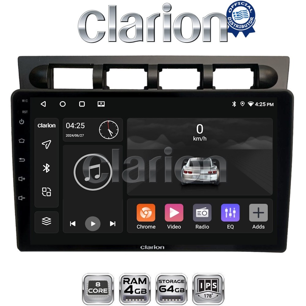 CLARION GL52311 Οθόνη OEM Multimedia Αυτοκινήτου για Kia Picanto 2004 > 2008 (CarPlay/AndroidAuto/BT/GPS/WIFI/GPRS)