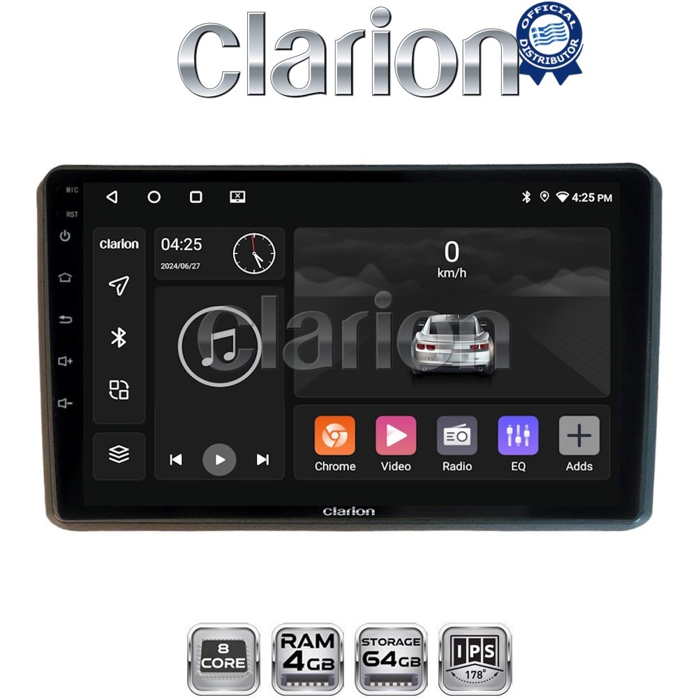 CLARION GL52312 Οθόνη OEM Multimedia Αυτοκινήτου για MITSUBISHI OUTLANDER 2001 > 2006 (CarPlay/AndroidAuto/BT/GPS/WIFI/GPRS)