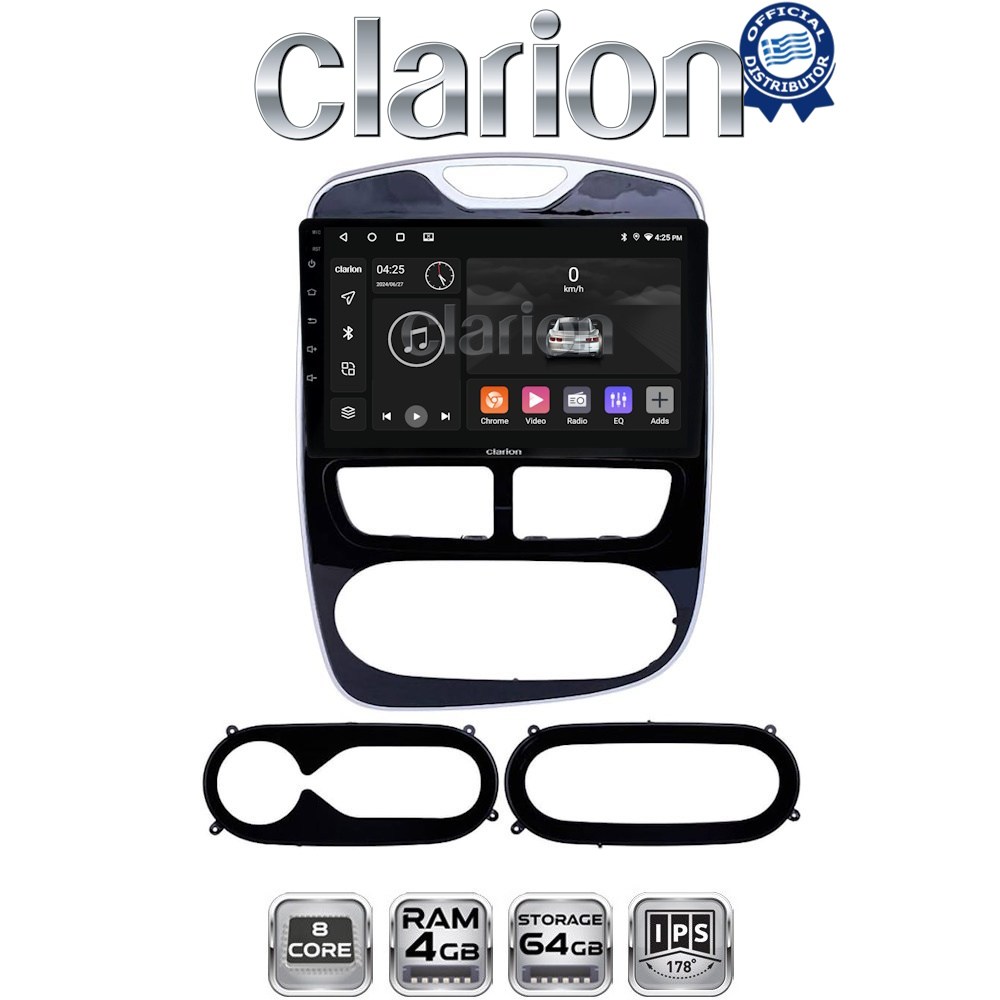 CLARION GL52320 Οθόνη OEM Multimedia Αυτοκινήτου για RENAULT CLIO 2012 > 2015  (CarPlay/AndroidAuto/BT/GPS/WIFI/GPRS)
