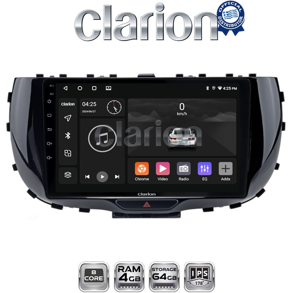 CLARION GL52322 Οθόνη OEM Multimedia Αυτοκινήτου για Kia Soul 2019 > (CarPlay/AndroidAuto/BT/GPS/WIFI/GPRS)