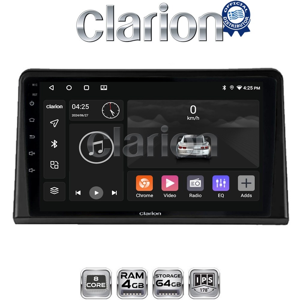 CLARION GL52326 Οθόνη OEM Multimedia Αυτοκινήτου για Renault Express 2023 > (CarPlay/AndroidAuto/BT/GPS/WIFI/GPRS)