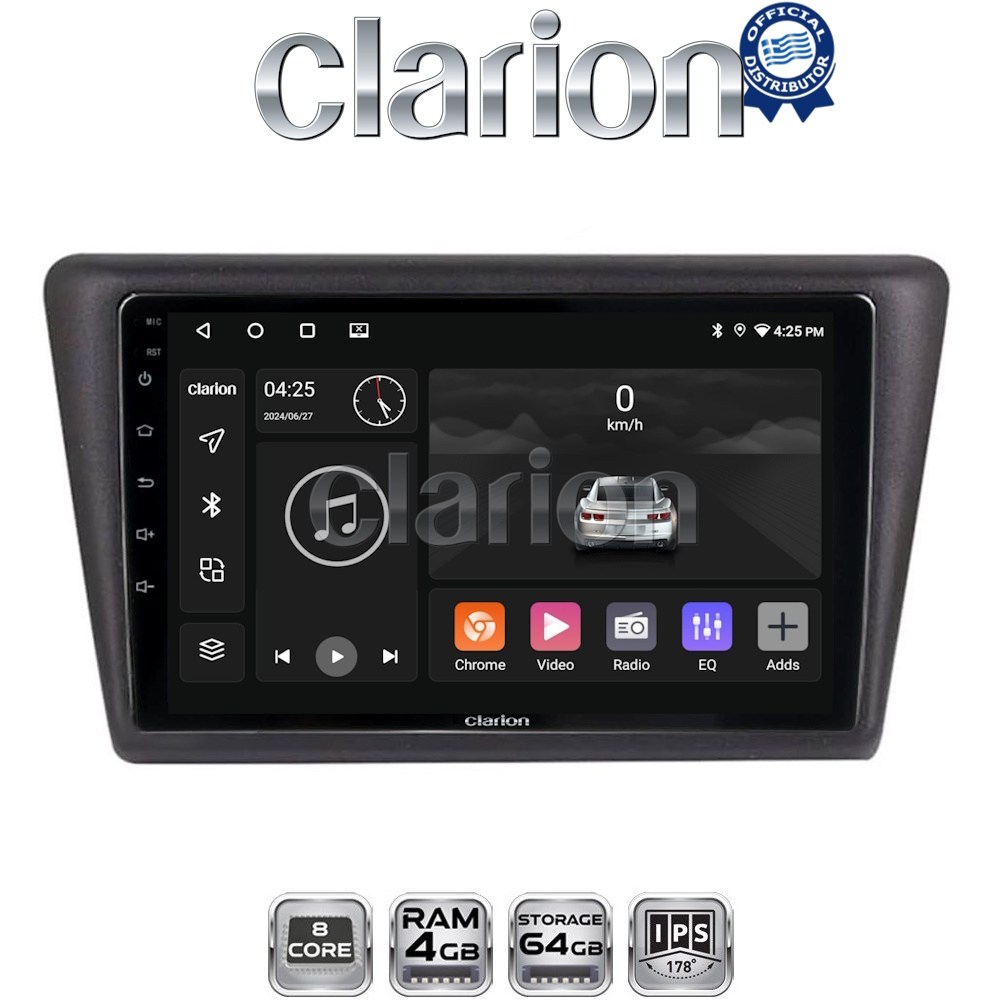 CLARION GL52327 Οθόνη OEM Multimedia Αυτοκινήτου για Skoda Rapid Spaceback 2014 > (CarPlay/AndroidAuto/BT/GPS/WIFI/GPRS)