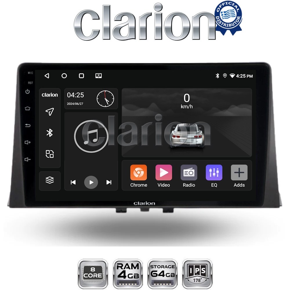 CLARION GL52330 Οθόνη OEM Multimedia Αυτοκινήτου για CITROEN BERLINGO - PEUGEOT PARTNER 2019> (CarPlay/AndroidAuto/BT/GPS/WIFI/GPRS)