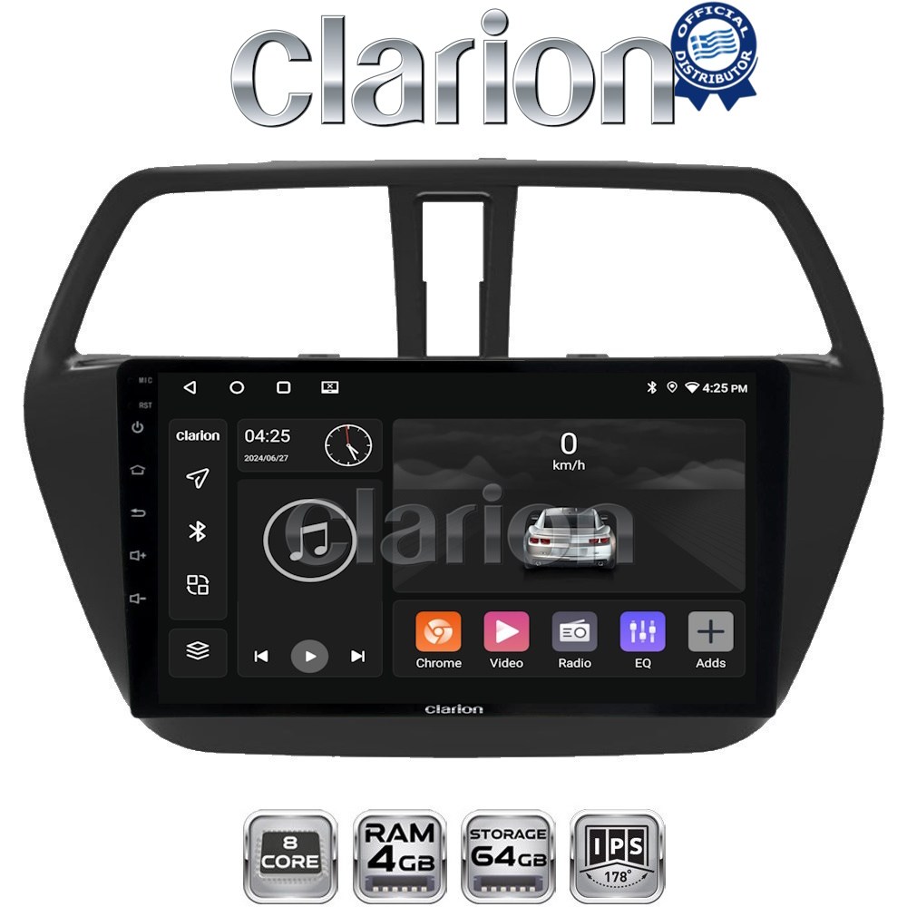 CLARION GL52337 Οθόνη OEM Multimedia Αυτοκινήτου για Suzuki SX4 Scross 2014 > (CarPlay/AndroidAuto/BT/GPS/WIFI/GPRS)