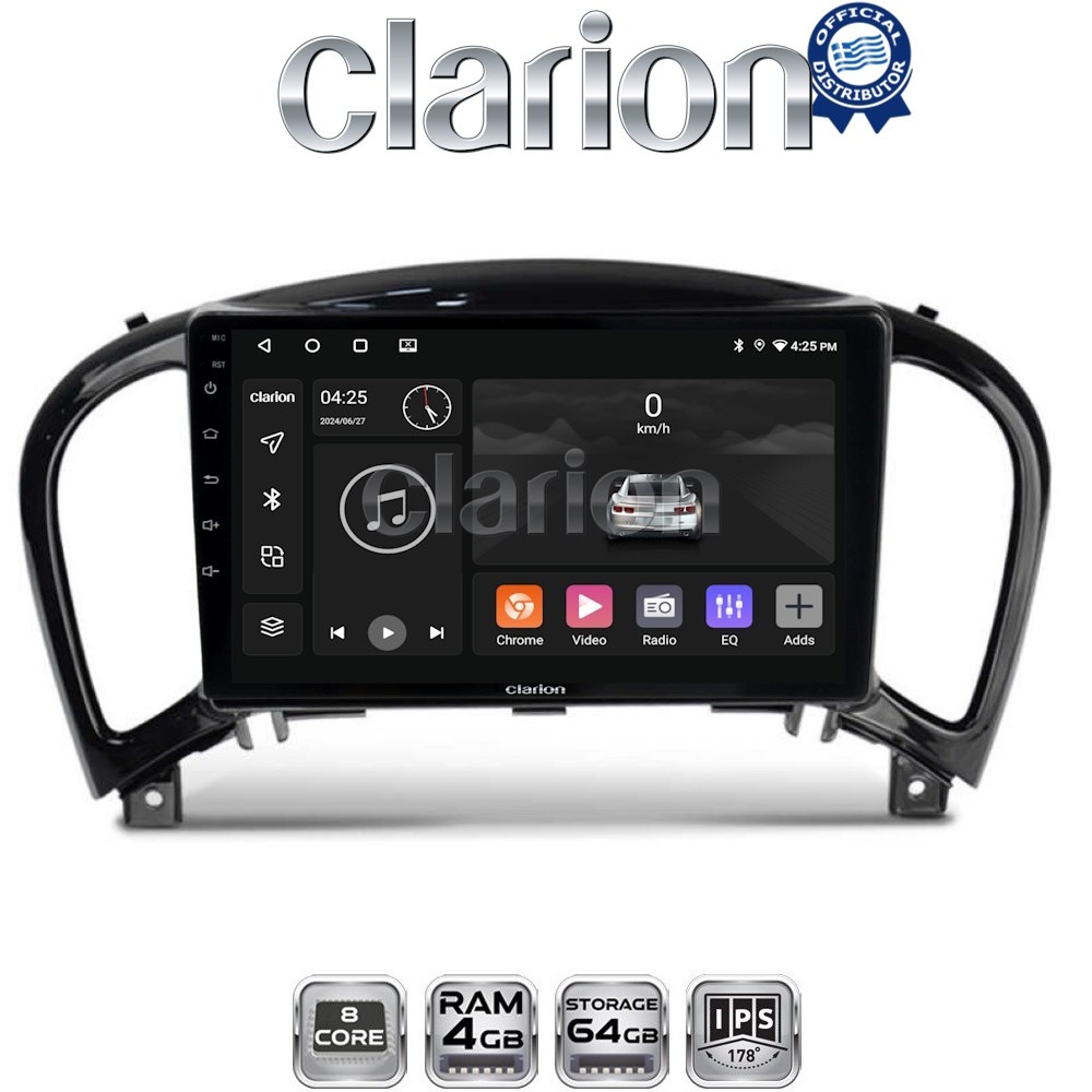 CLARION GL52352 Οθόνη OEM Multimedia Αυτοκινήτου για NISSAN JUKE 2009> (CarPlay/AndroidAuto/BT/GPS/WIFI/GPRS)