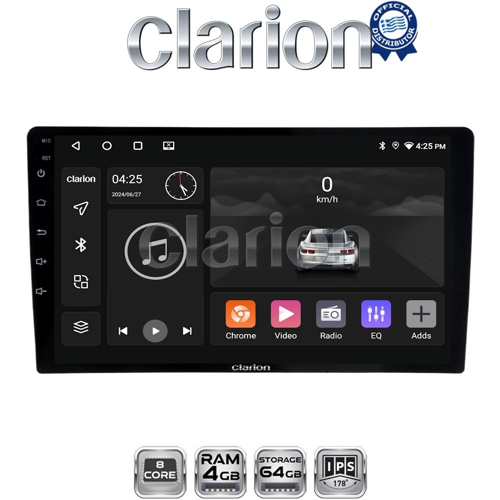 CLARION GL52365 Οθόνη OEM Multimedia Αυτοκινήτου για Ford Transit Custom 2013 > 2019 (CarPlay/AndroidAuto/BT/GPS/WIFI/GPRS)