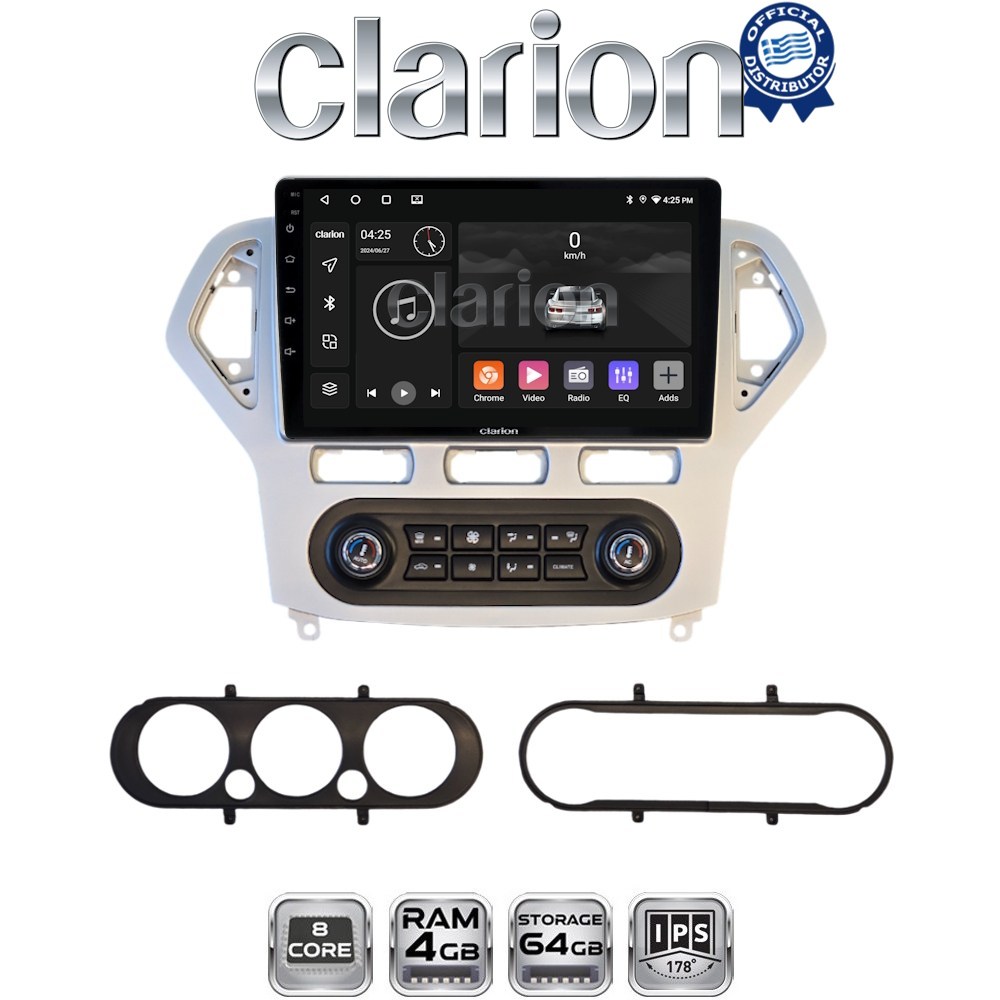 CLARION GL52367S Οθόνη OEM Multimedia Αυτοκινήτου για Ford Mondeo 2007 > 2010 (CarPlay/AndroidAuto/BT/GPS/WIFI/GPRS)