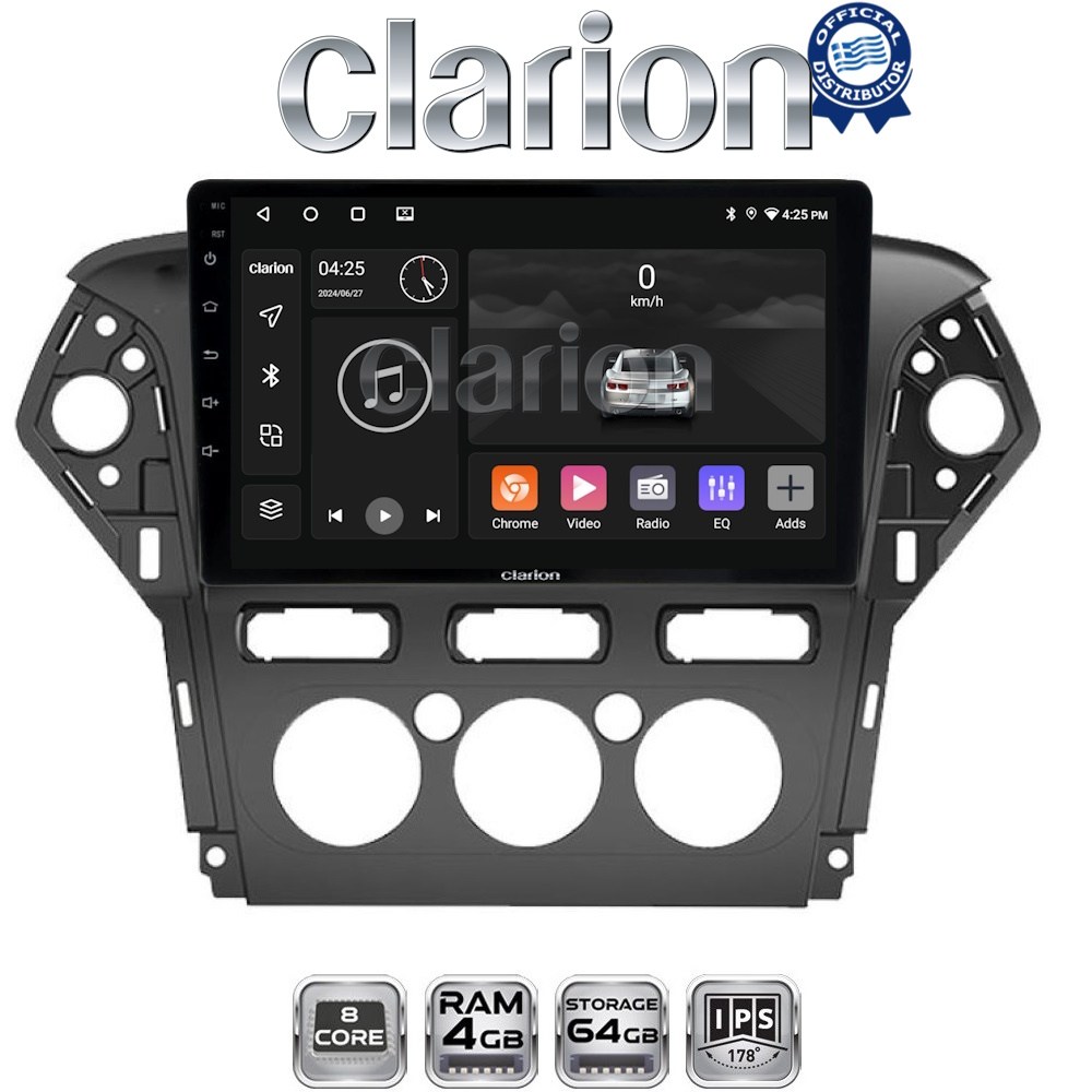 CLARION GL52368 Οθόνη OEM Multimedia Αυτοκινήτου για FORD MONDEO 2010 > 2013 (CarPlay/AndroidAuto/BT/GPS/WIFI/GPRS)
