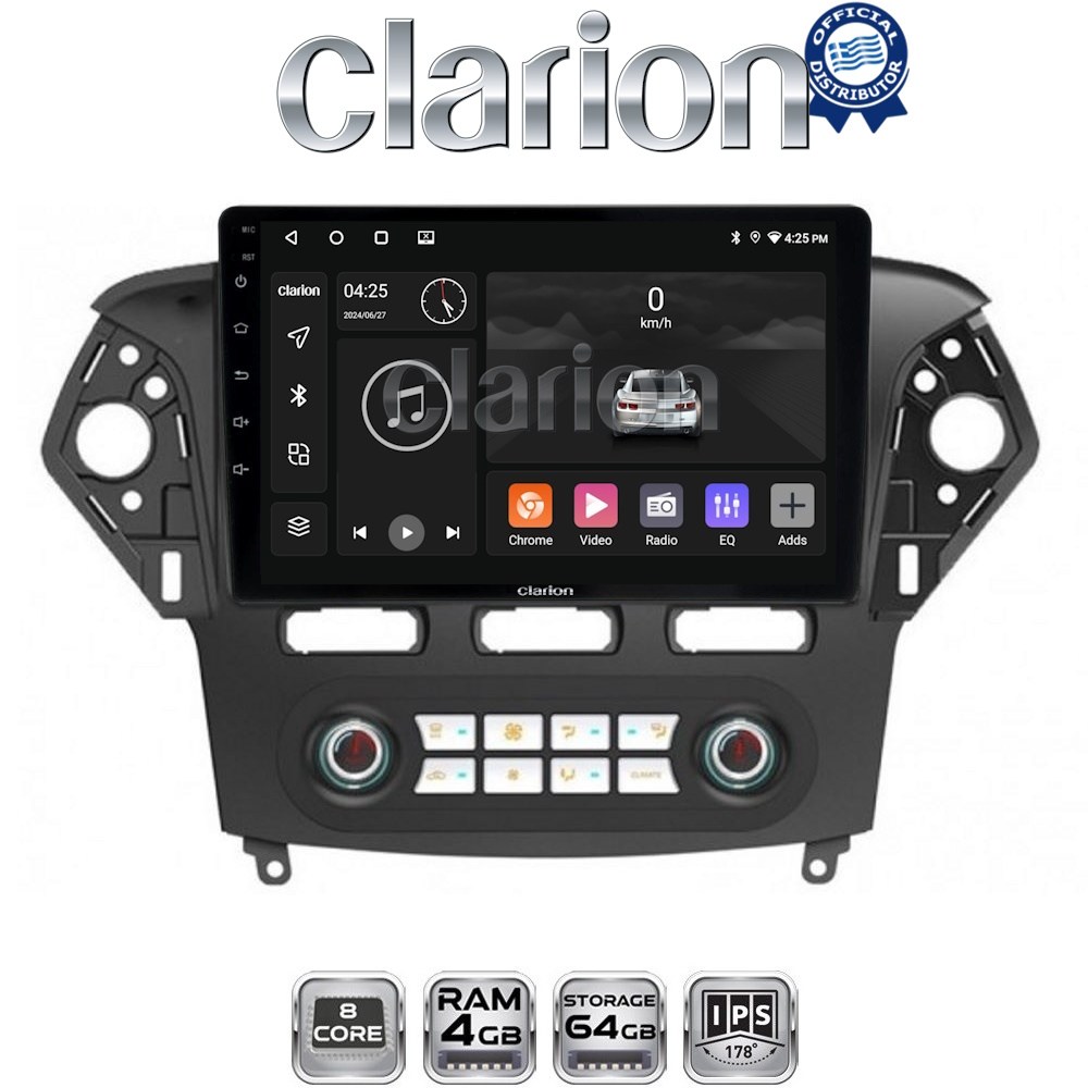 CLARION GL52368C Οθόνη OEM Multimedia Αυτοκινήτου για Ford Mondeo 2010 > 2013 (CarPlay/AndroidAuto/BT/GPS/WIFI/GPRS)