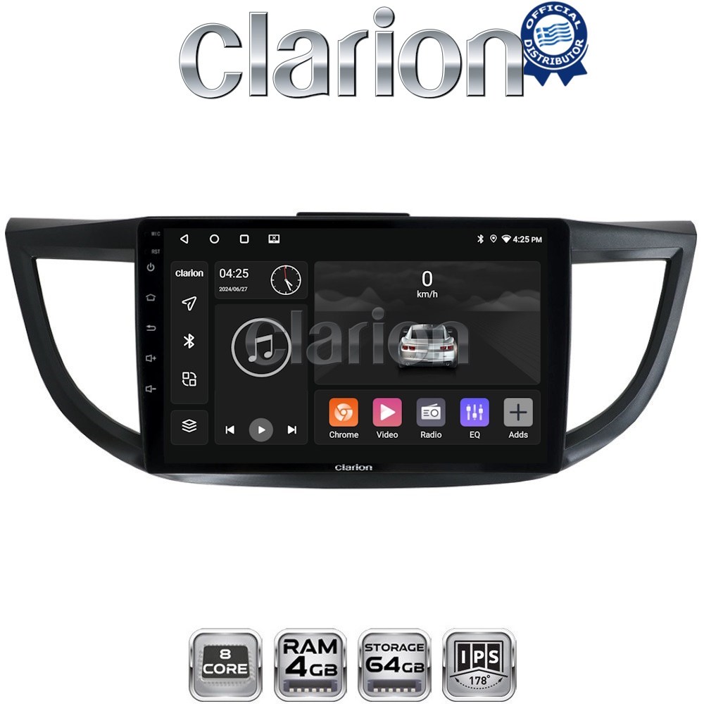 CLARION GL52378 Οθόνη OEM Multimedia Αυτοκινήτου για HONDA CRV 2013>2017 (CarPlay/AndroidAuto/BT/GPS/WIFI/GPRS)