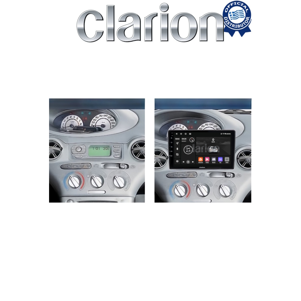 CLARION GL52402UP Οθόνη OEM Multimedia Αυτοκινήτου για Toyota Yaris 1999 > 2005 (CarPlay/AndroidAuto/BT/GPS/WIFI/GPRS)