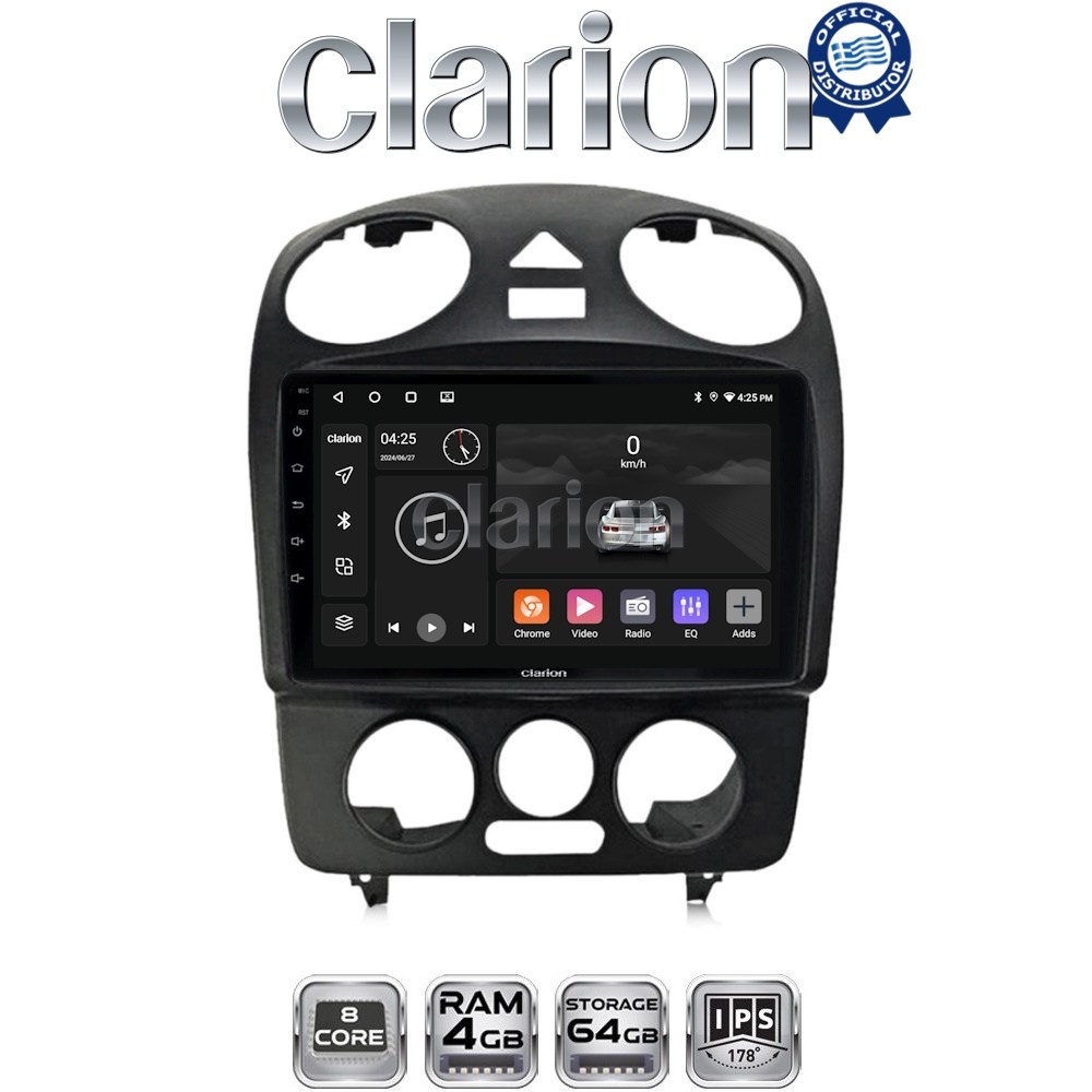 CLARION GL52408 Οθόνη OEM Multimedia Αυτοκινήτου για VW BEETLE 2003 > 2010 (CarPlay/AndroidAuto/BT/GPS/WIFI/GPRS)