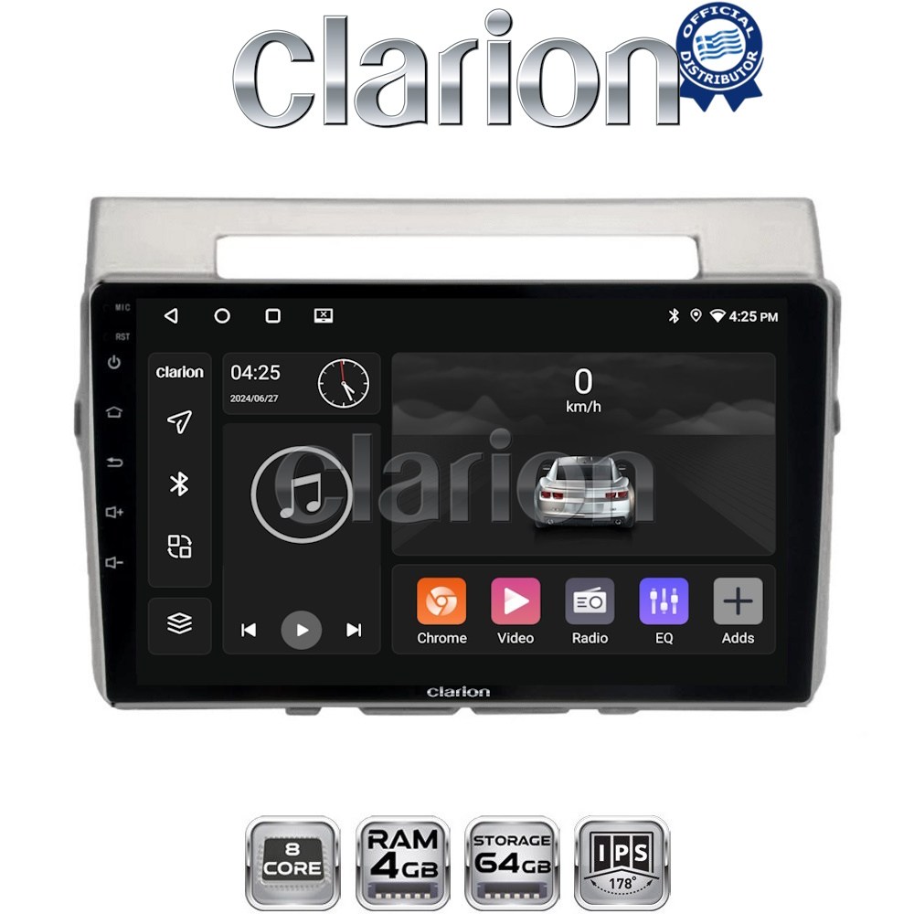 CLARION GL52417 Οθόνη OEM Multimedia Αυτοκινήτου για Toyota Corolla Verso 2004 > 2009 (CarPlay/AndroidAuto/BT/GPS/WIFI/GPRS)
