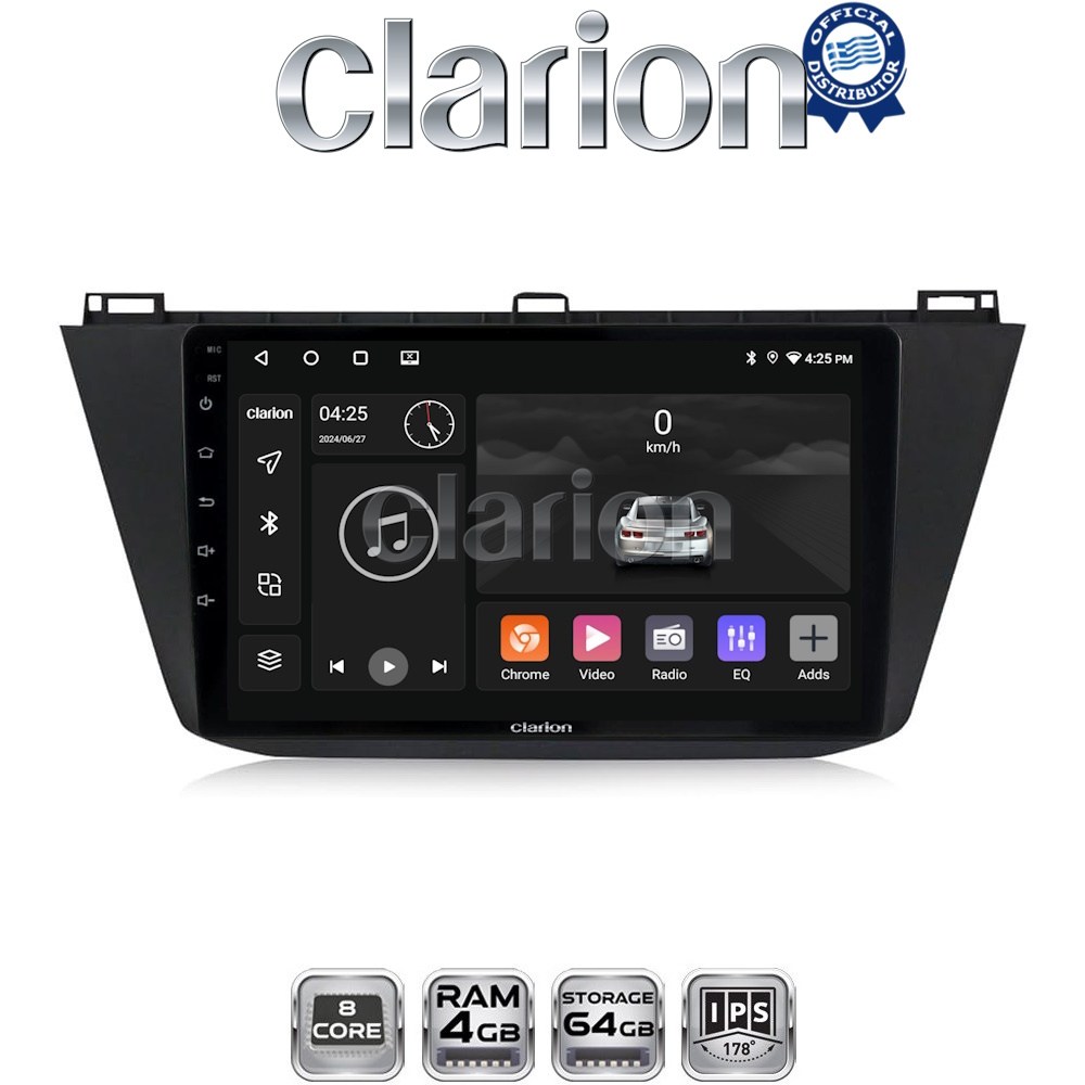 CLARION GL52420 Οθόνη OEM Multimedia Αυτοκινήτου για VOLKSWAGEN TIGUAN 2016> (CarPlay/AndroidAuto/BT/GPS/WIFI/GPRS)