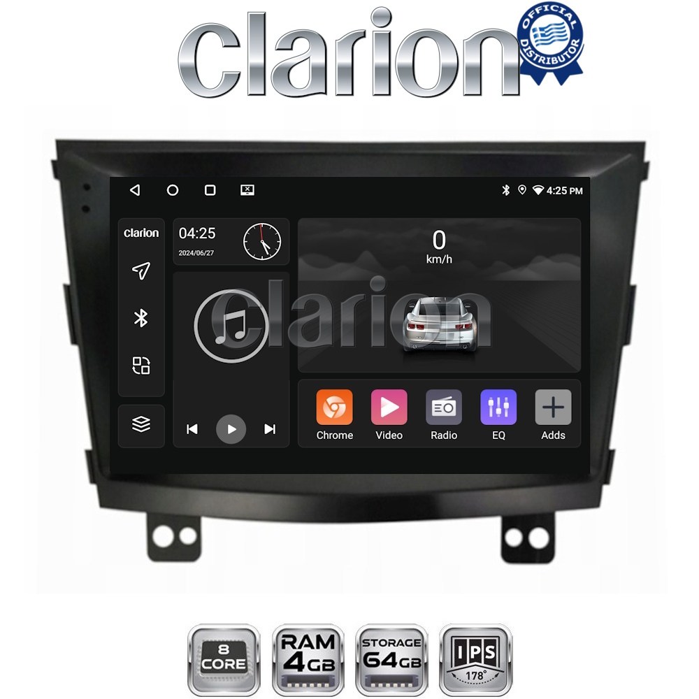 CLARION GL52433 Οθόνη OEM Multimedia Αυτοκινήτου για SsangYong Tivoli - XVL 2015 > 2019  (CarPlay/AndroidAuto/BT/GPS/WIFI/GPRS)