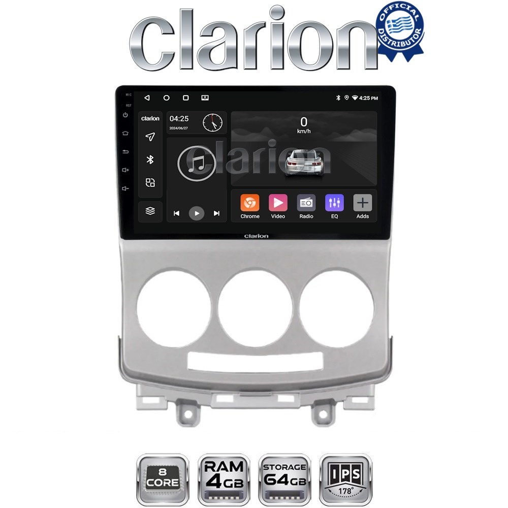 CLARION GL52439 Οθόνη OEM Multimedia Αυτοκινήτου για MAZDA 5 2004>2010 (CarPlay/AndroidAuto/BT/GPS/WIFI/GPRS)