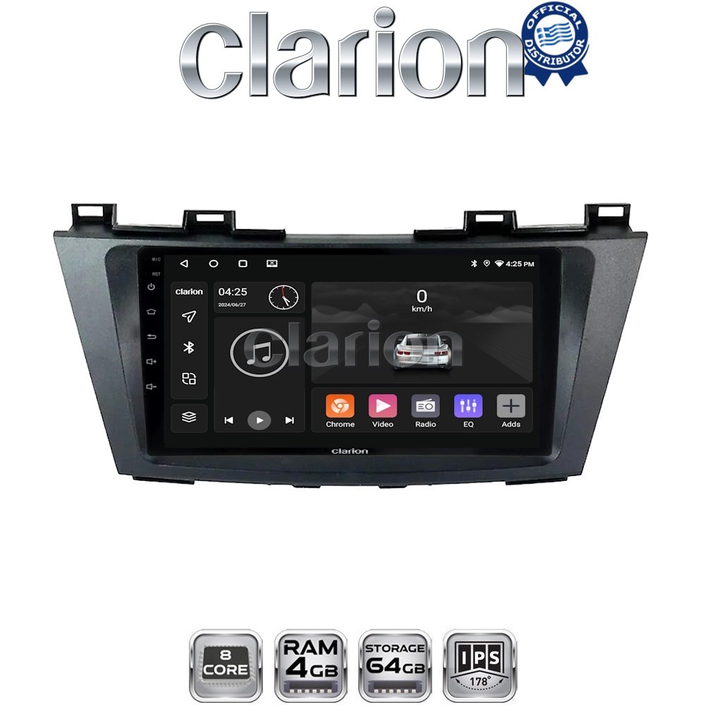CLARION GL52440 Οθόνη OEM Multimedia Αυτοκινήτου για MAZDA 5 2011> (CarPlay/AndroidAuto/BT/GPS/WIFI/GPRS)