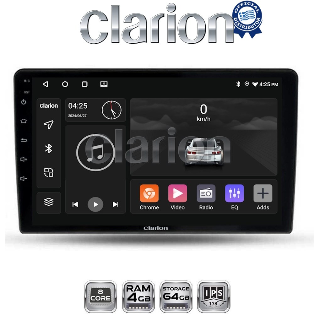 CLARION GL52452 Οθόνη OEM Multimedia Αυτοκινήτου για Ford Fiesta 2019> (CarPlay/AndroidAuto/BT/GPS/WIFI/GPRS)