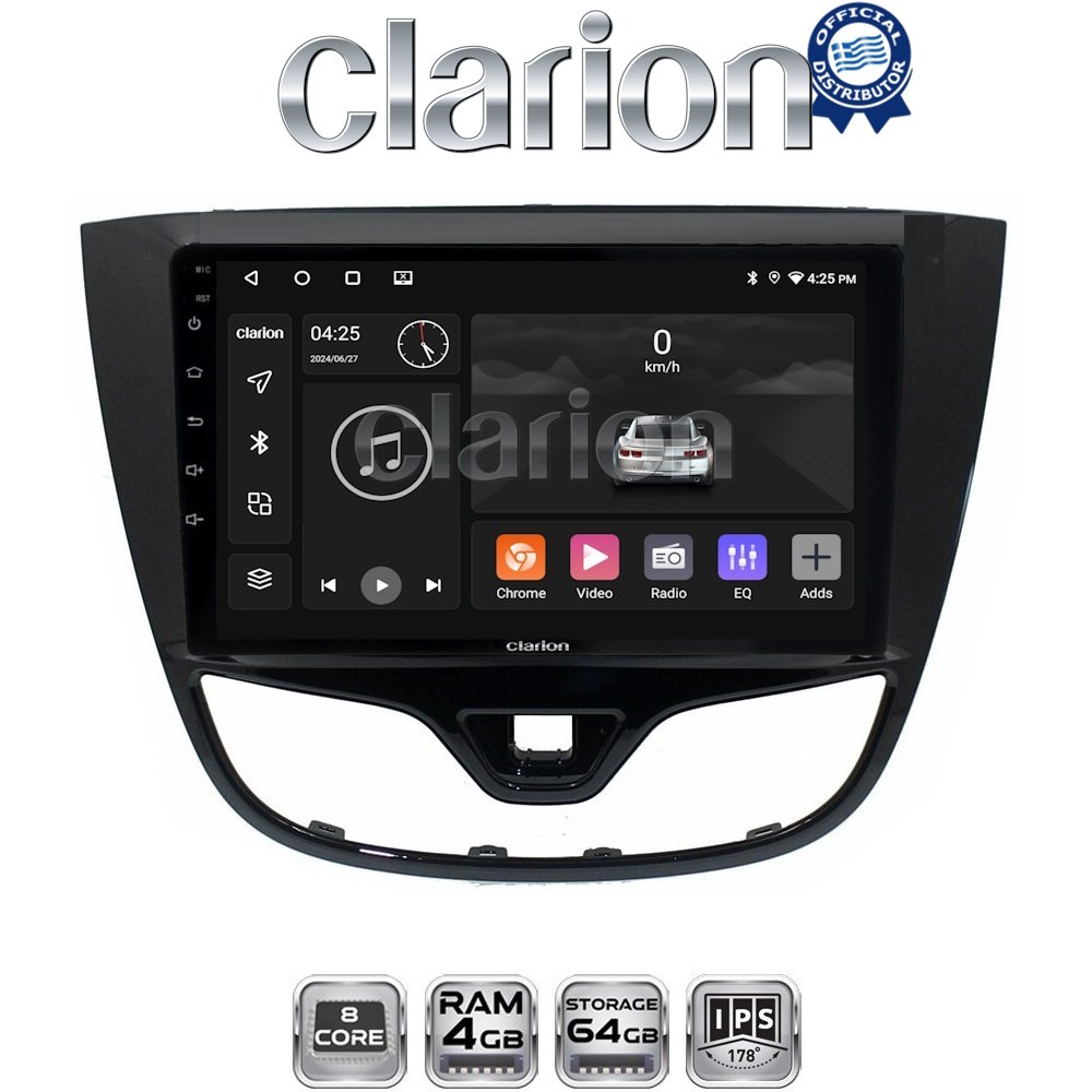 CLARION GL52479 Οθόνη OEM Multimedia Αυτοκινήτου για OPEL KARL 2014-2019 (CarPlay/AndroidAuto/BT/GPS/WIFI/GPRS)