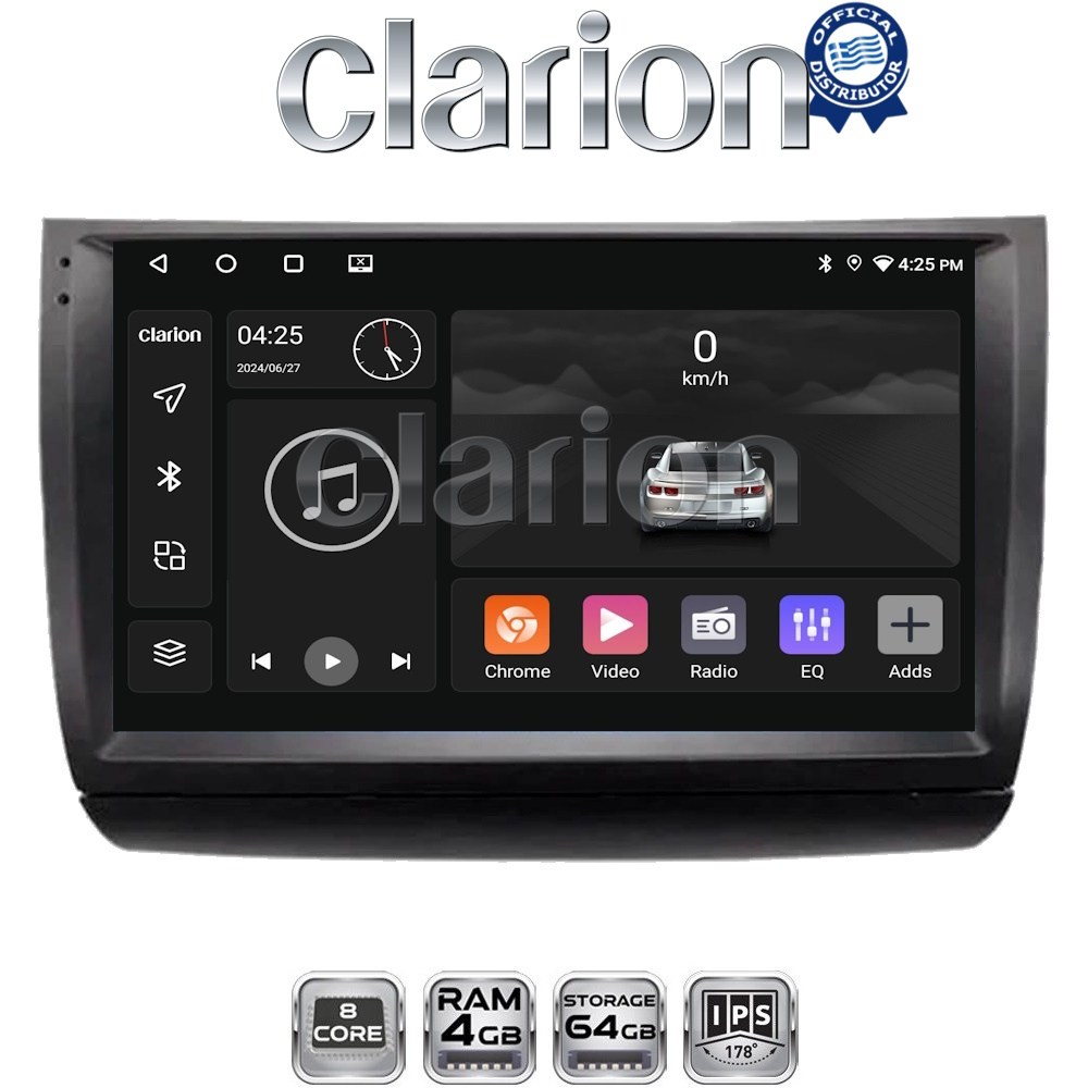 CLARION GL52481 Οθόνη OEM Multimedia Αυτοκινήτου για Toyota Prius 2002 > 2009 (CarPlay/AndroidAuto/BT/GPS/WIFI/GPRS)