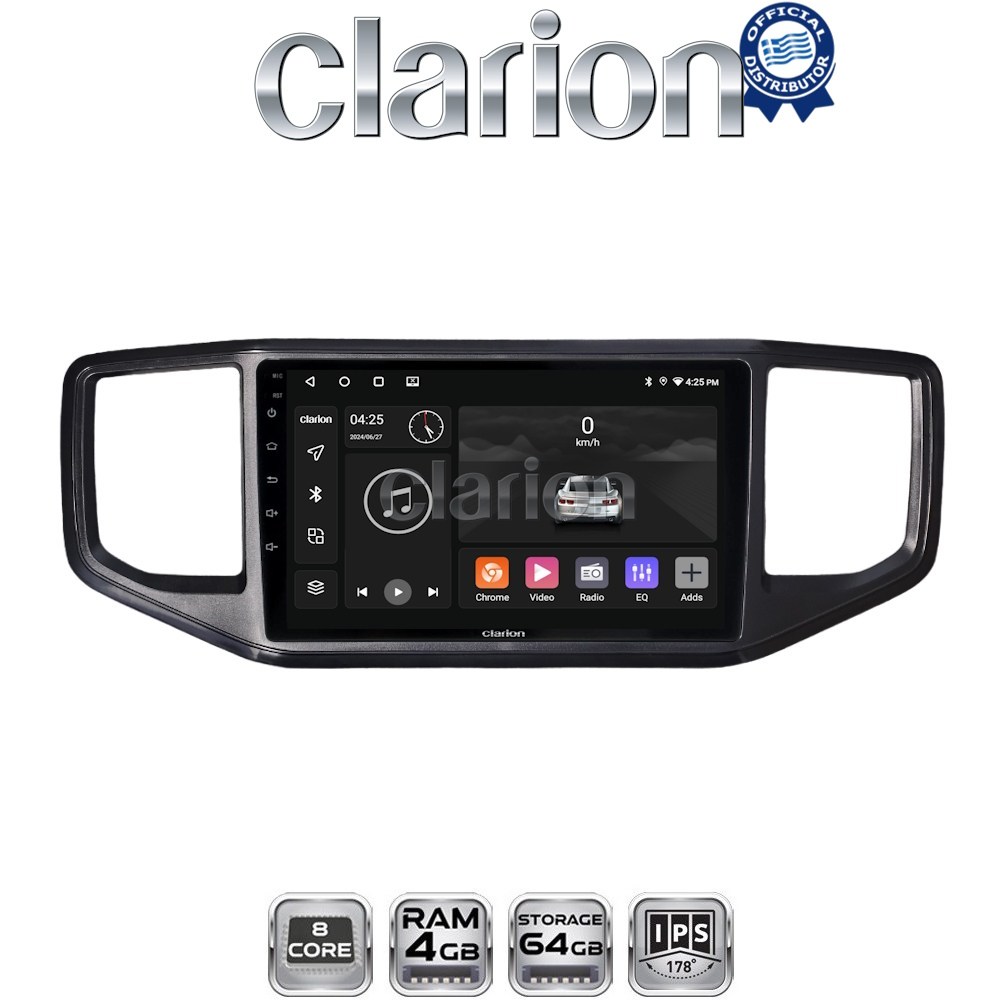 CLARION GL52486 Οθόνη OEM Multimedia Αυτοκινήτου για VW Amarok 2017 > 2021 (CarPlay/AndroidAuto/BT/GPS/WIFI/GPRS)