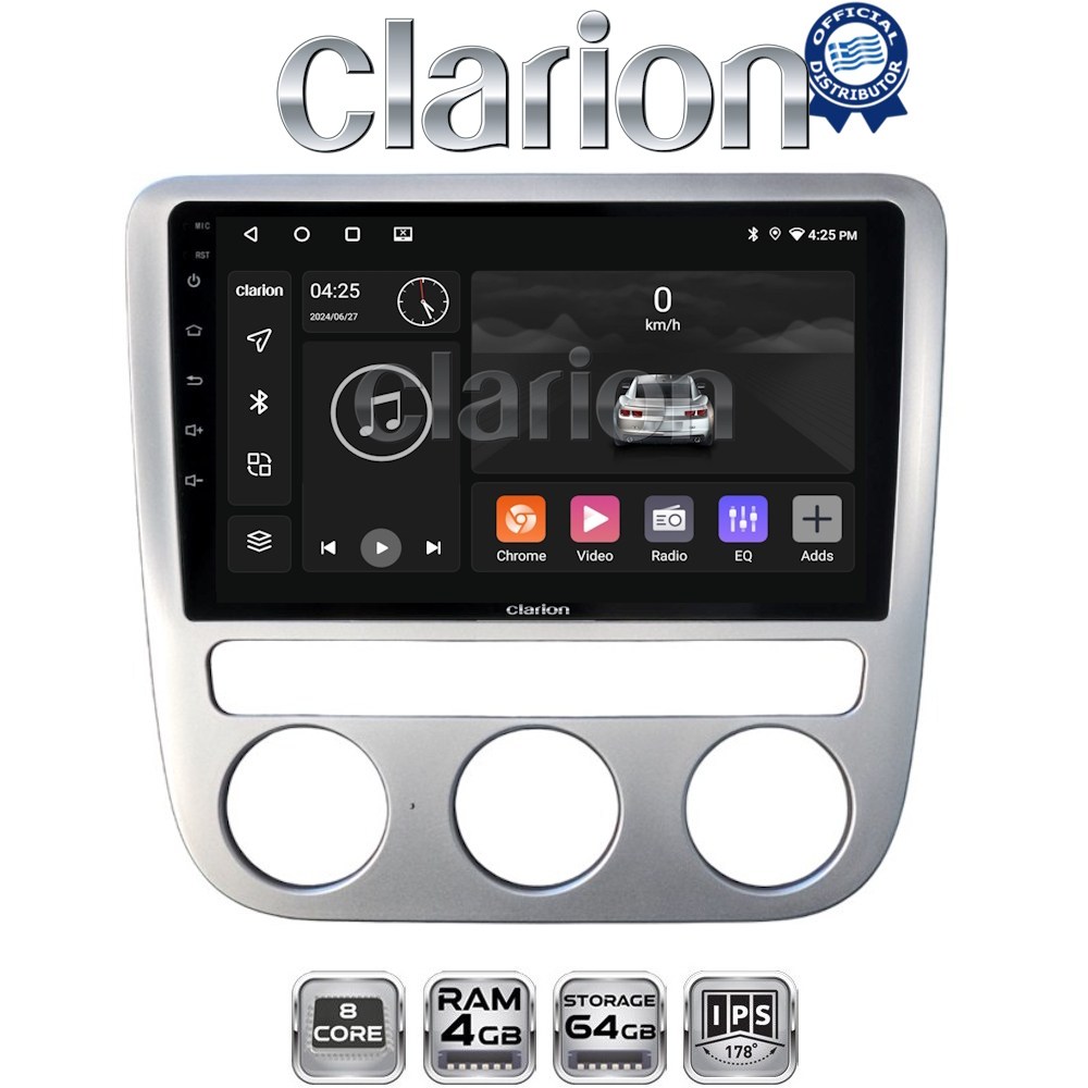 CLARION GL52488 Οθόνη OEM Multimedia Αυτοκινήτου για VW Scirocco & Eos 2008 > 2013 (CarPlay/AndroidAuto/BT/GPS/WIFI/GPRS)