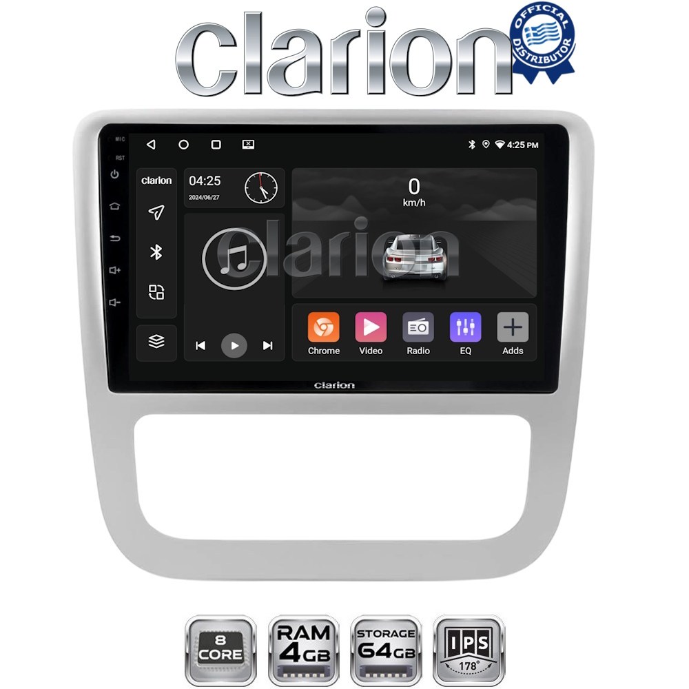 CLARION GL52489 Οθόνη OEM Multimedia Αυτοκινήτου για VW Scirocco & Eos 2008 > 2013 (CarPlay/AndroidAuto/BT/GPS/WIFI/GPRS)