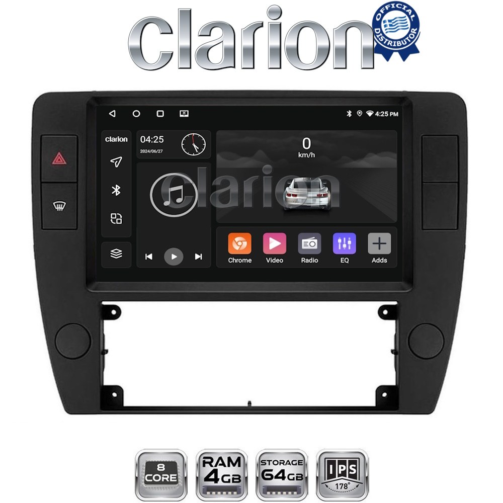 CLARION GL52501 Οθόνη OEM Multimedia Αυτοκινήτου για VW Passat 2000 > 2005 (CarPlay/AndroidAuto/BT/GPS/WIFI/GPRS)