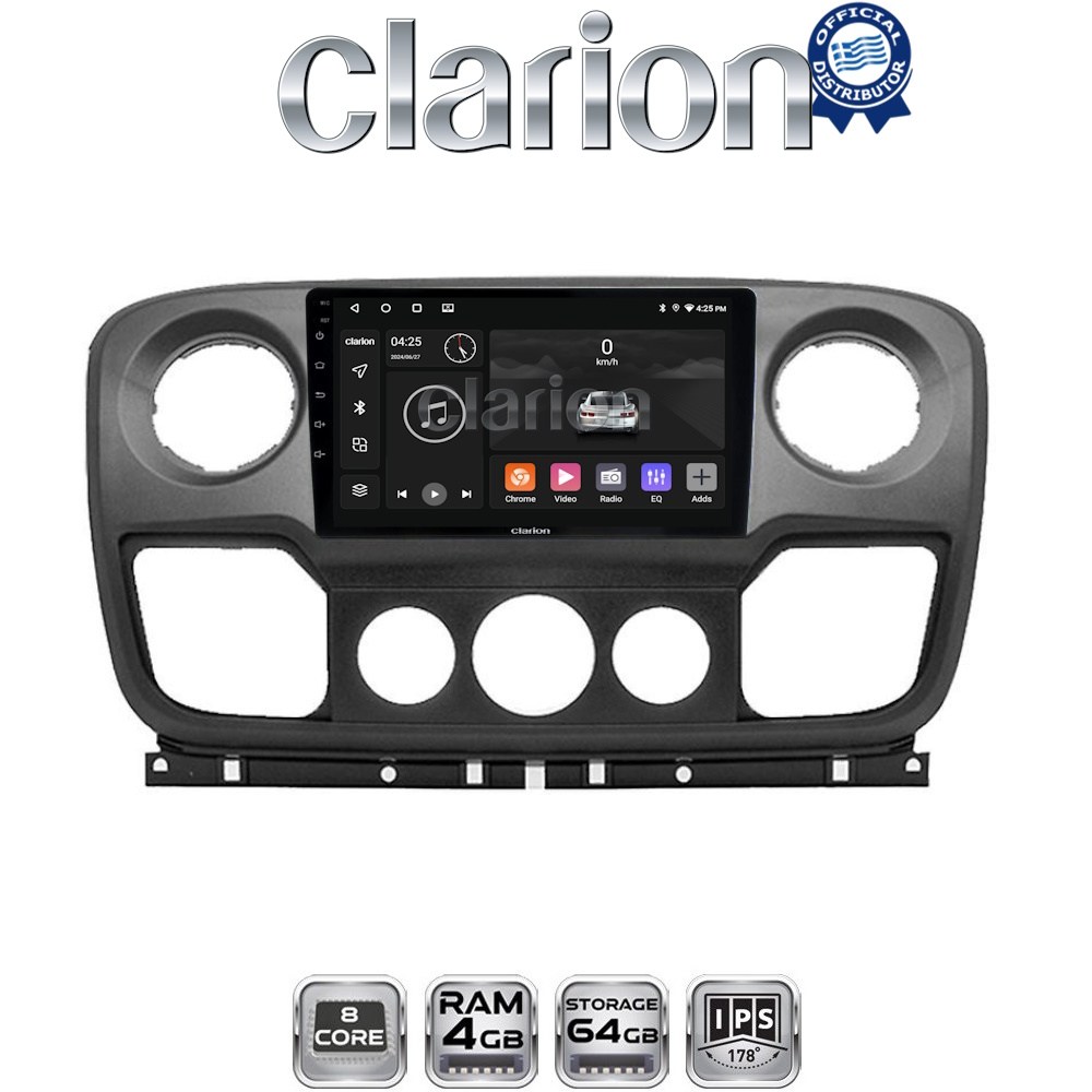 CLARION GL52503 Οθόνη OEM Multimedia Αυτοκινήτου για NISSAN NV400 2011 > 2020
OPEL Movano 2011> 2020
RENAULT Master III 2010 > 2019 (CarPlay/AndroidAuto/BT/GPS/WIFI/GPRS)