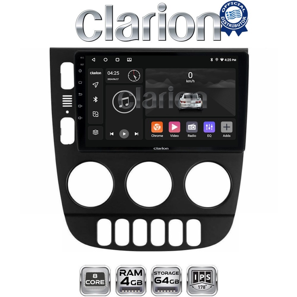 CLARION GL52505 Οθόνη OEM Multimedia Αυτοκινήτου για Mercedes ML 1998 > 2005 (CarPlay/AndroidAuto/BT/GPS/WIFI/GPRS)