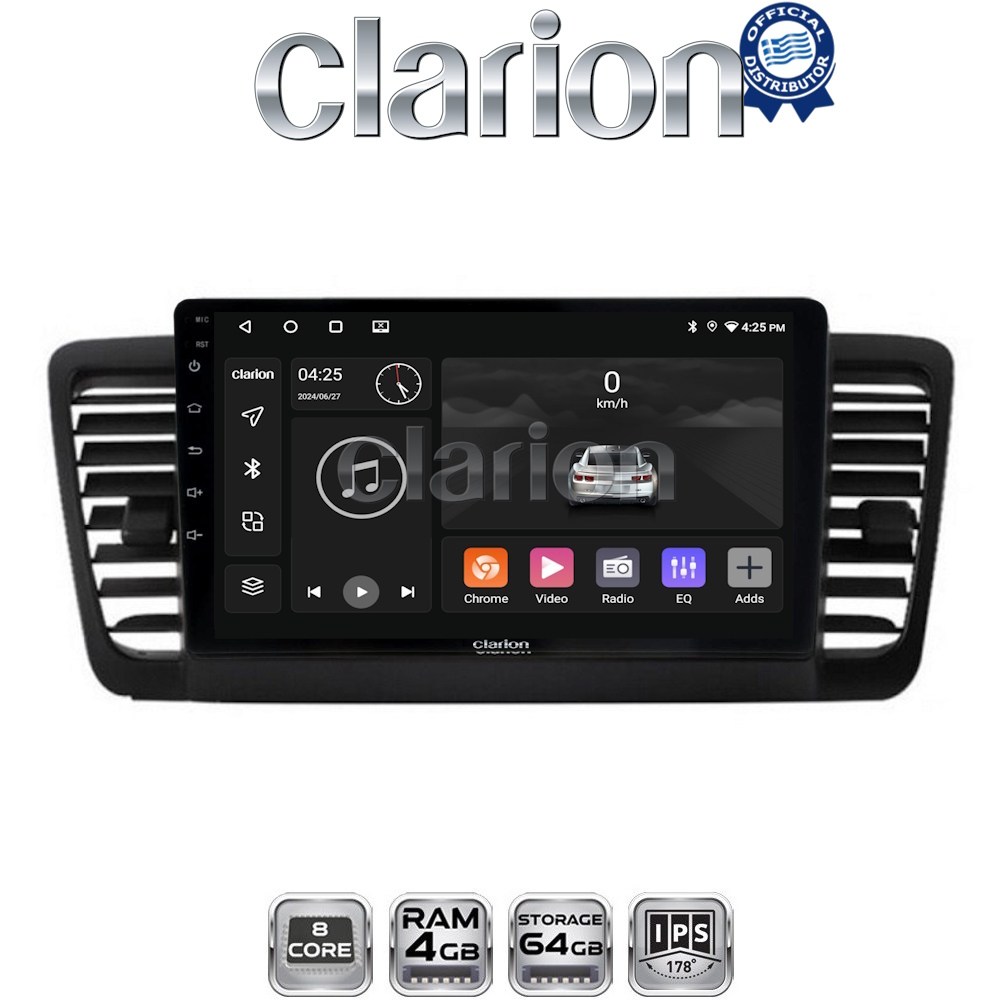 CLARION GL52525 Οθόνη OEM Multimedia Αυτοκινήτου για SUBARU LEGACY 2002> (CarPlay/AndroidAuto/BT/GPS/WIFI/GPRS)
