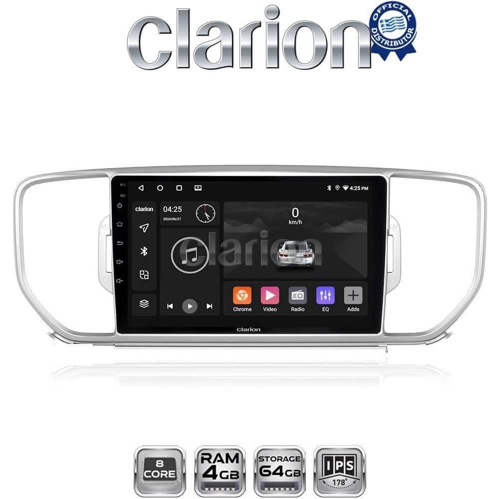 CLARION GL52527 Οθόνη OEM Multimedia Αυτοκινήτου για KIA SPORTAGE 2016>2019 (CarPlay/AndroidAuto/BT/GPS/WIFI/GPRS)