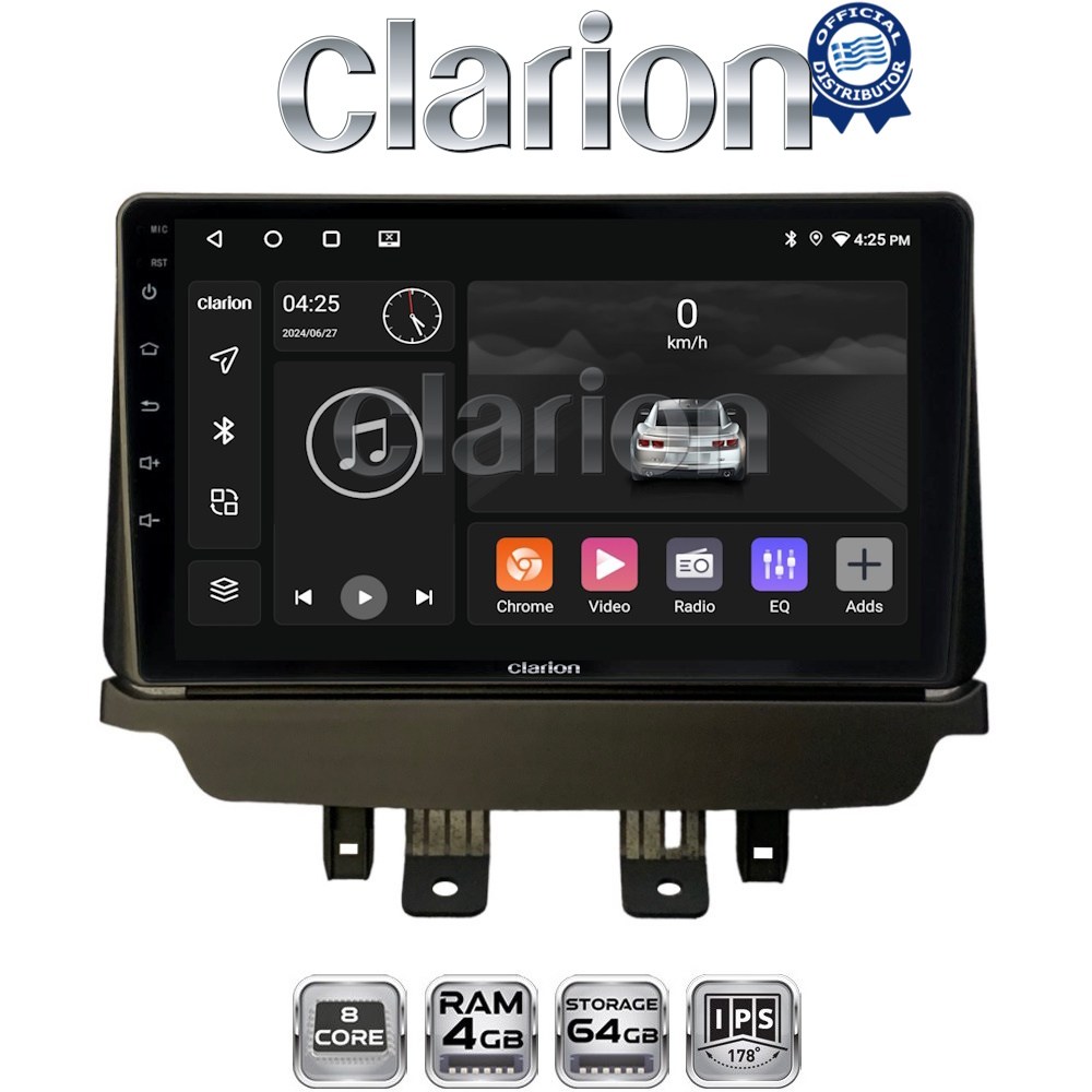 CLARION GL52532 Οθόνη OEM Multimedia Αυτοκινήτου για Mazda 2 2014 > (CarPlay/AndroidAuto/BT/GPS/WIFI/GPRS)