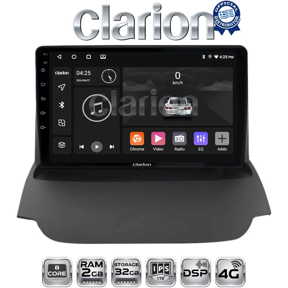 CLARION GL71039 Οθόνη OEM Multimedia Αυτοκινήτου για FORD ECOSPORT 2012>2017  (CarPlay/AndroidAuto/BT/GPS/WIFI/GPRS)