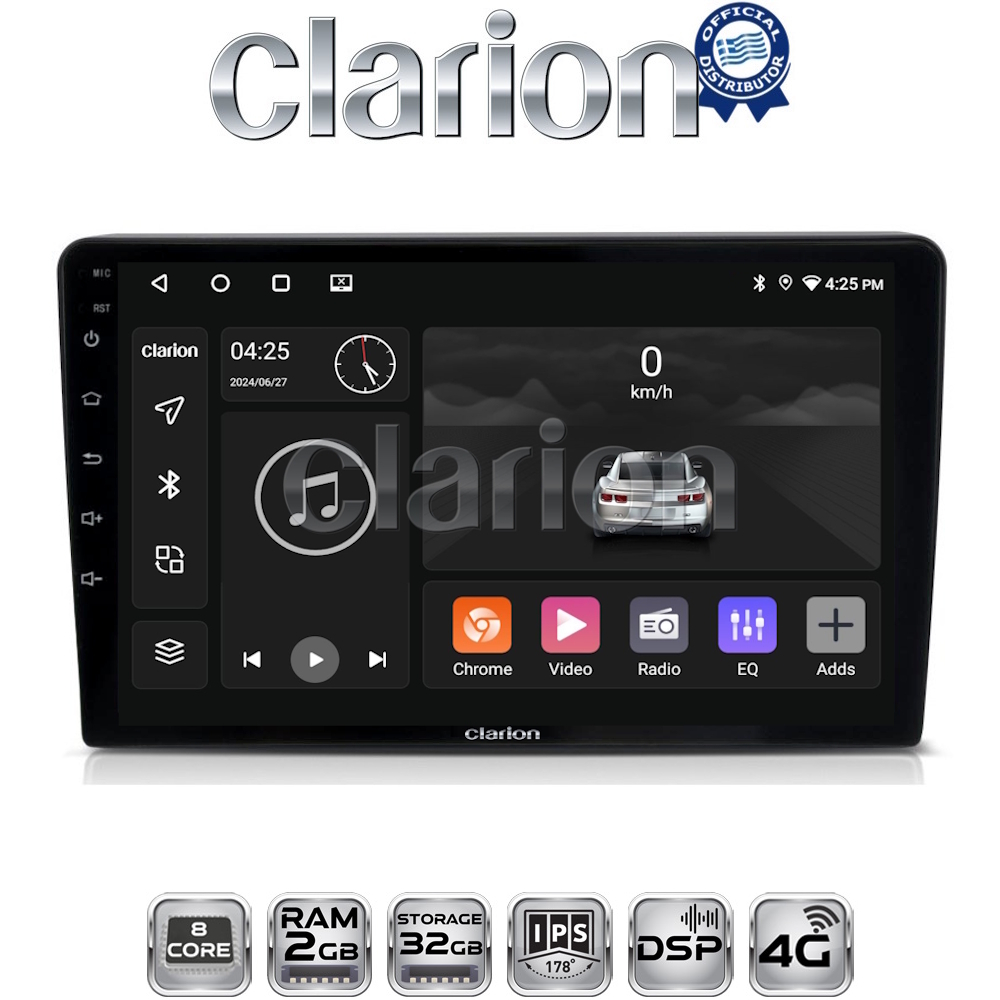 CLARION GL71054 Οθόνη OEM Multimedia Αυτοκινήτου για Suzuki Grand Vitara 1998 > 2004 (CarPlay/AndroidAuto/BT/GPS/WIFI/GPRS)