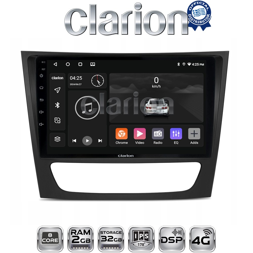 CLARION GL71090 Οθόνη OEM Multimedia Αυτοκινήτου για MERCEDES E class (W211)  (CarPlay/AndroidAuto/BT/GPS/WIFI/GPRS)