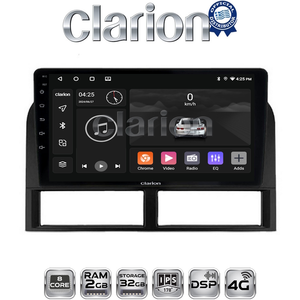 CLARION GL71201 Οθόνη OEM Multimedia Αυτοκινήτου για Jeep Gran Cherokee 1999 > 2004 (CarPlay/AndroidAuto/BT/GPS/WIFI/GPRS)
