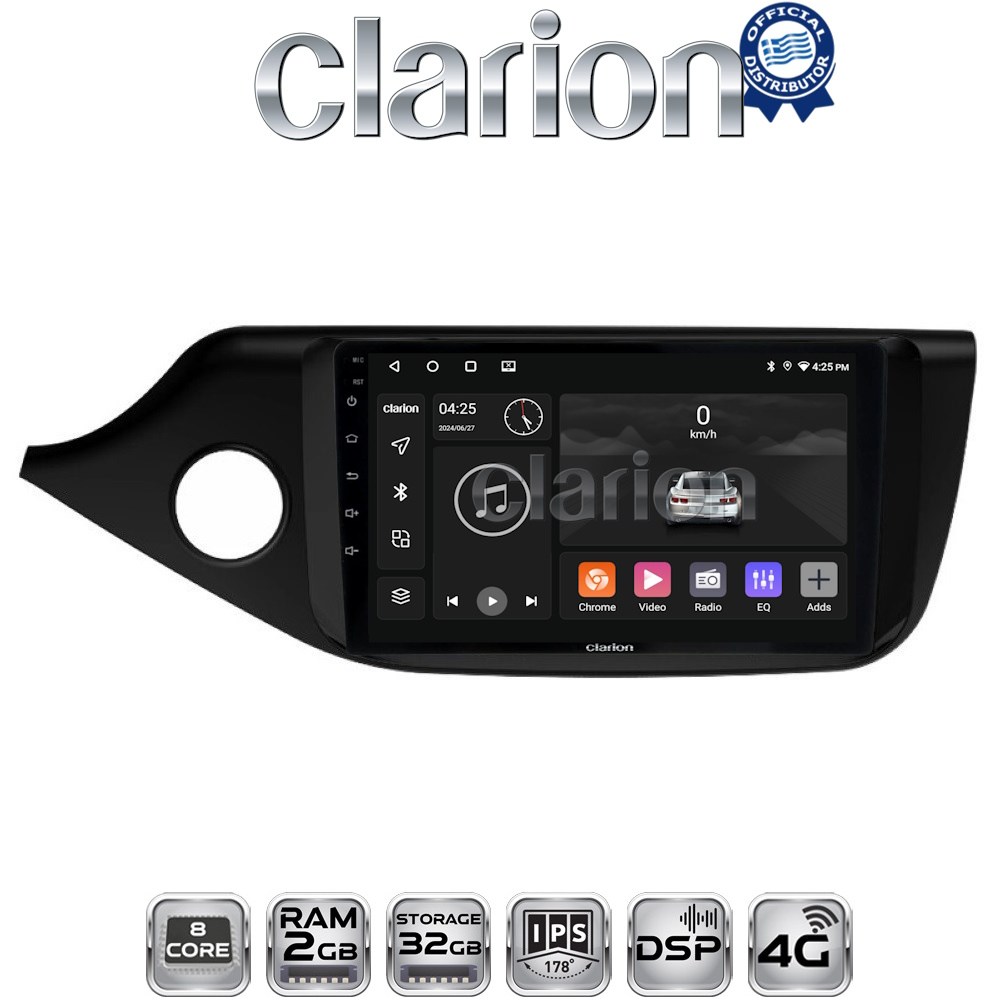 CLARION GL71216 Οθόνη OEM Multimedia Αυτοκινήτου για KIA CEED 2013 > 2016  (CarPlay/AndroidAuto/BT/GPS/WIFI/GPRS)