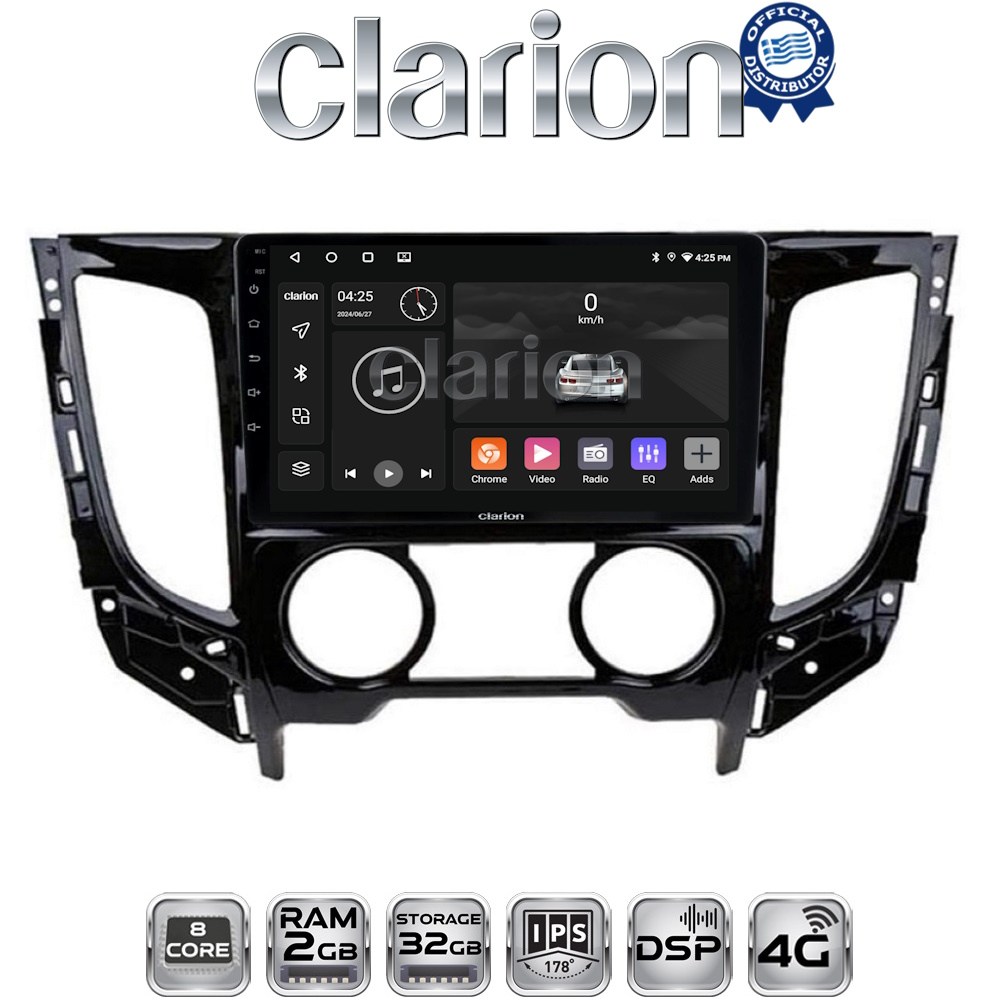 CLARION GL71230A Οθόνη OEM Multimedia Αυτοκινήτου για Mitsubishi L200 2014> (CarPlay/AndroidAuto/BT/GPS/WIFI/GPRS)