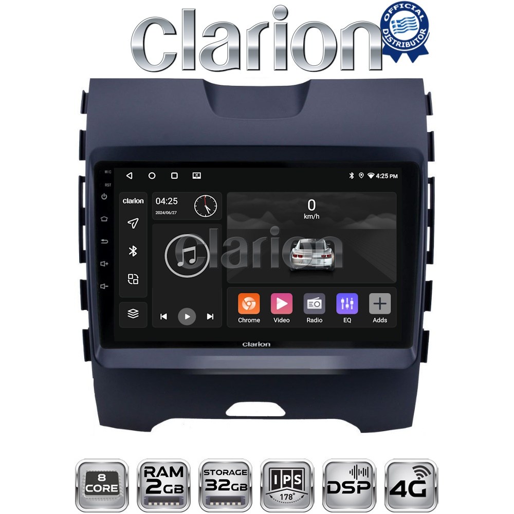 CLARION GL71248 Οθόνη OEM Multimedia Αυτοκινήτου για Ford Edge 2016 > (CarPlay/AndroidAuto/BT/GPS/WIFI/GPRS)