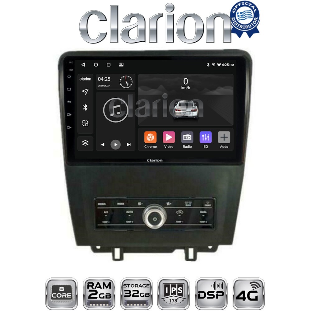 CLARION GL71249 Οθόνη OEM Multimedia Αυτοκινήτου για Ford Edge 2015>  (CarPlay/AndroidAuto/BT/GPS/WIFI/GPRS)