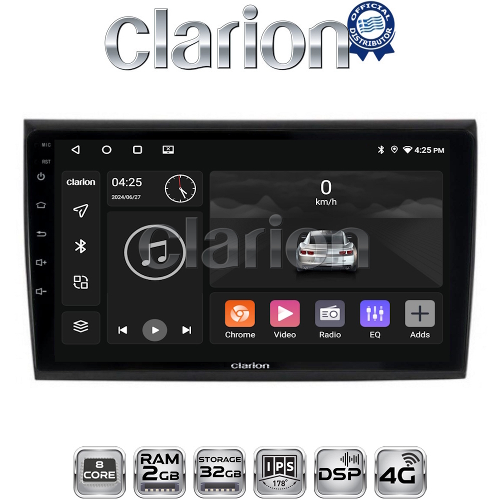 CLARION GL71250 Οθόνη OEM Multimedia Αυτοκινήτου για Fiat Bravo 2007> (CarPlay/AndroidAuto/BT/GPS/WIFI/GPRS)