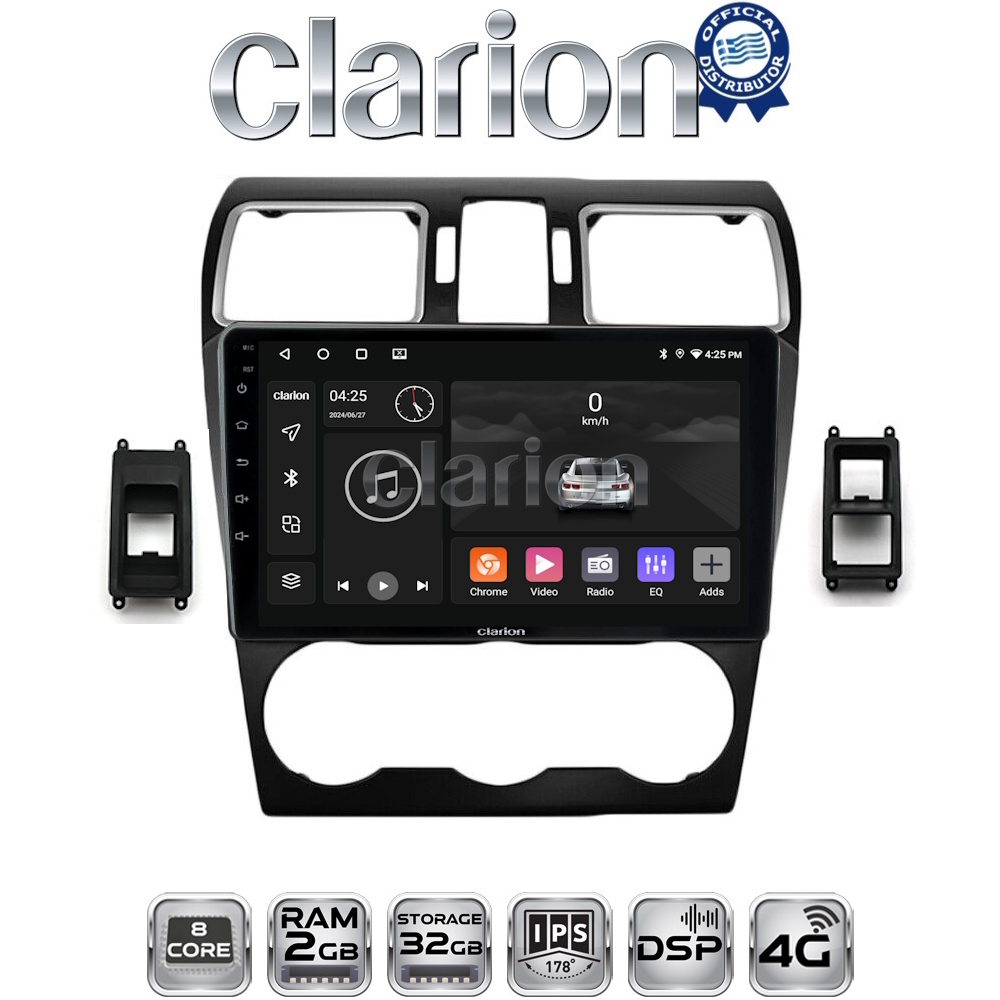 CLARION GL71262B Οθόνη OEM Multimedia Αυτοκινήτου για Subaru Impreza - Forester 2013 > (CarPlay/AndroidAuto/BT/GPS/WIFI/GPRS)