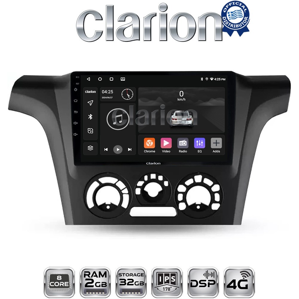 CLARION GL71302 Οθόνη OEM Multimedia Αυτοκινήτου για MITSUBISHI OUTLANDER 2001 > 2006 (CarPlay/AndroidAuto/BT/GPS/WIFI/GPRS)