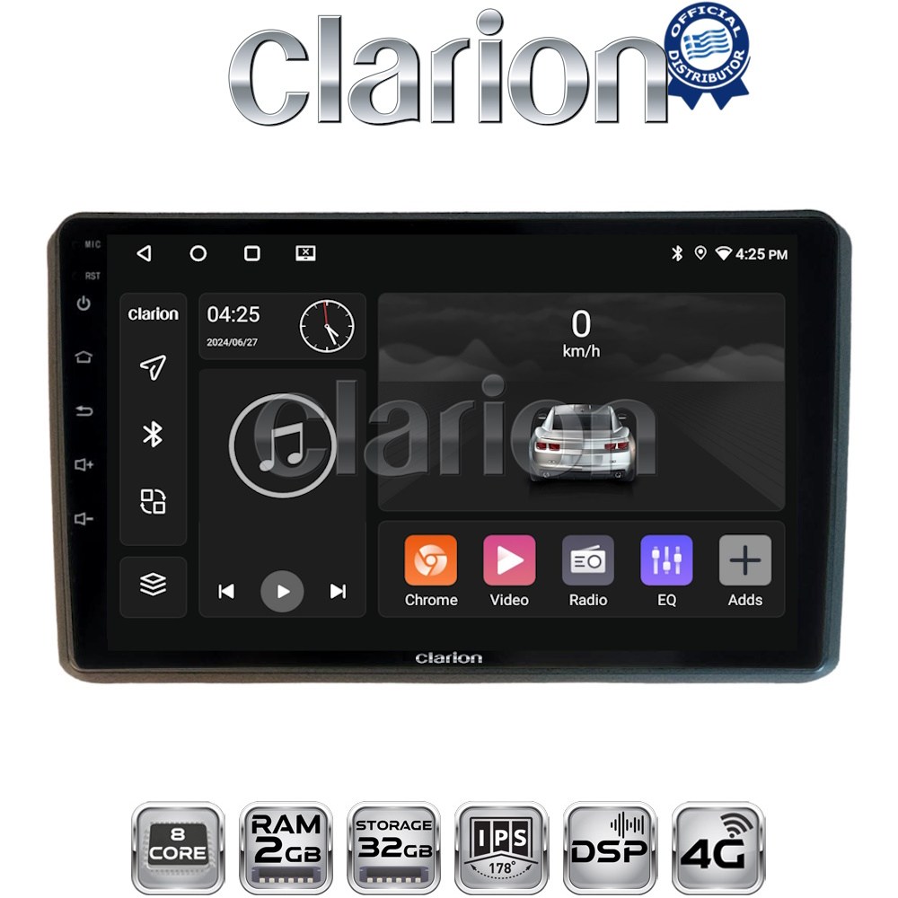 CLARION GL71312 Οθόνη OEM Multimedia Αυτοκινήτου για MITSUBISHI OUTLANDER 2001 > 2006 (CarPlay/AndroidAuto/BT/GPS/WIFI/GPRS)