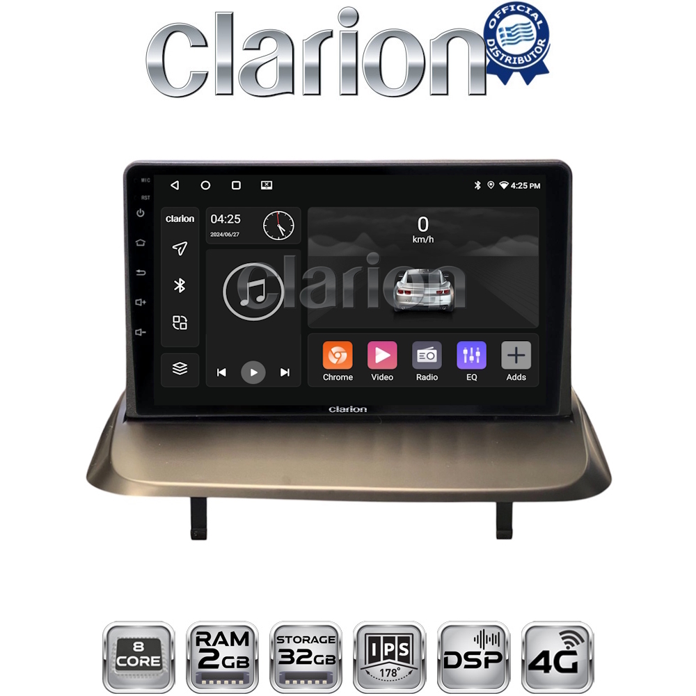 CLARION GL71323UP Οθόνη OEM Multimedia Αυτοκινήτου για Peugeot 3008 2009 > 2016 (CarPlay/AndroidAuto/BT/GPS/WIFI/GPRS)