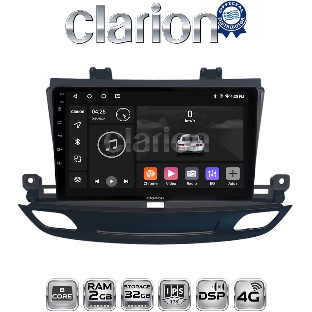 CLARION GL71339 Οθόνη OEM Multimedia Αυτοκινήτου για Opel Insignia 2018 (CarPlay/AndroidAuto/BT/GPS/WIFI/GPRS)