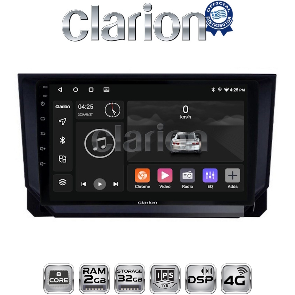 CLARION GL71391 Οθόνη OEM Multimedia Αυτοκινήτου για Mazda CX9 2006 > 2013 (CarPlay/AndroidAuto/BT/GPS/WIFI/GPRS)