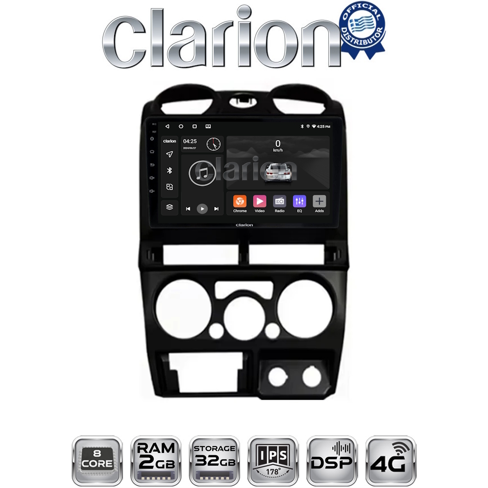 CLARION GL71425B Οθόνη OEM Multimedia Αυτοκινήτου για Isuzu D-Max 2008 > 2012 (CarPlay/AndroidAuto/BT/GPS/WIFI/GPRS)